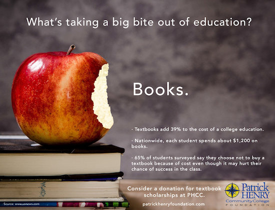 Textbook donations at PHCC