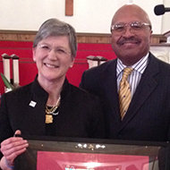 Dr. Angeline Godwin and Pastor J.C. Richardson Jr.